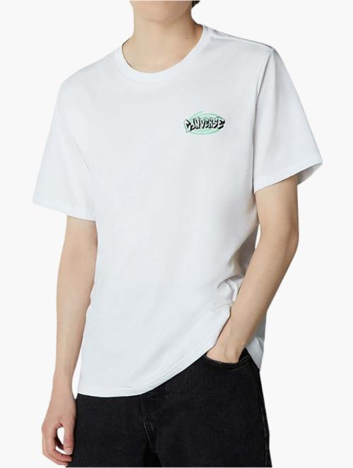 Converse White Graphic Live Short Sleeve Tee