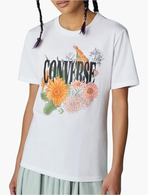 Converse White Desert Floral Short Sleeve Tee