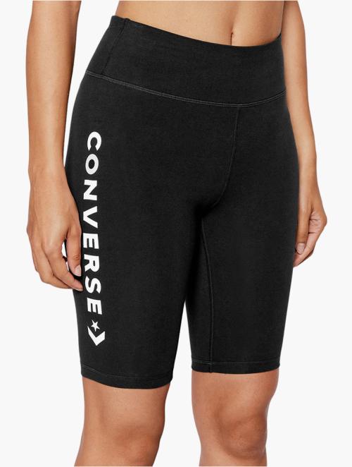 Converse Black Logo High Rise Biker Shorts