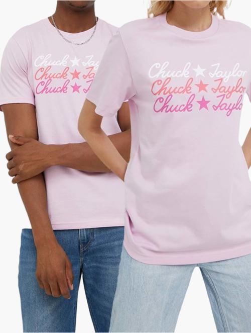 Converse Arctic Pink Converse Go-To Chuck Taylor Script Tee 