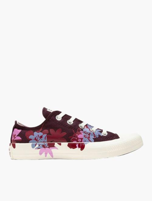 Converse Black Cherry & Multi Chuck Taylor Low Top Sneakers