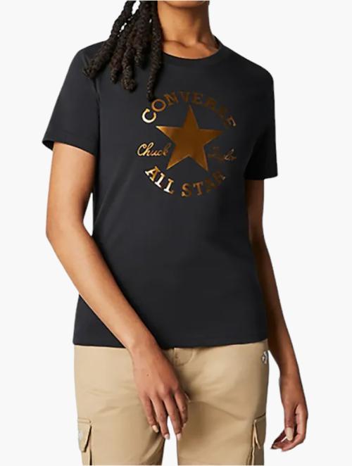 Converse Black Metallic Chuck Taylor Patch Classic Fit Tee