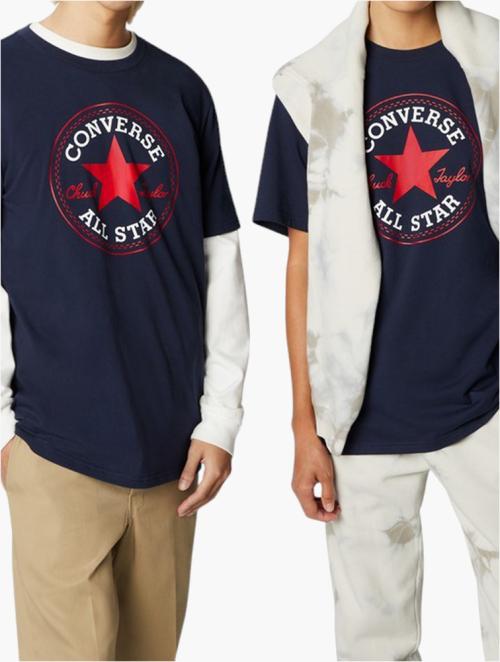 Converse Obsidian Go To Classic Patch Crew Neck Tee