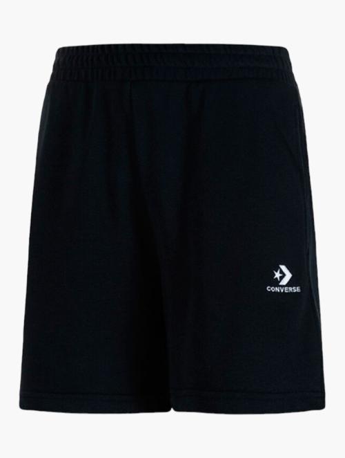 Converse Black Go To Embroidered Star Chevron Shorts