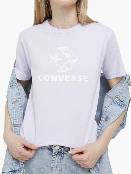 Converse Violet Seasonal Star Chevron Short Sleeve Tee