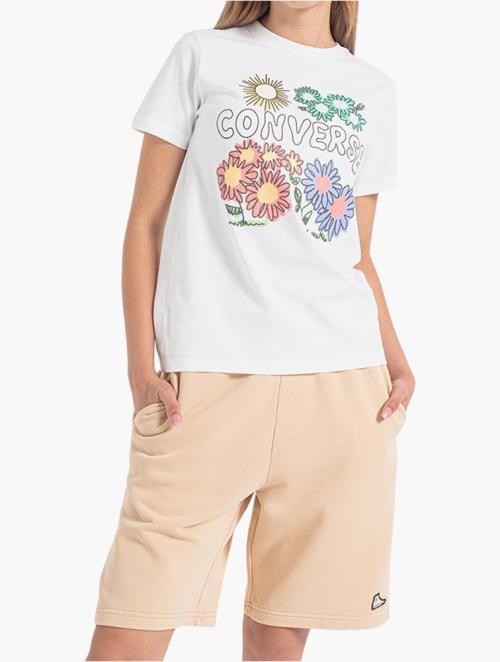 Converse White Grow Together Floral Tee 