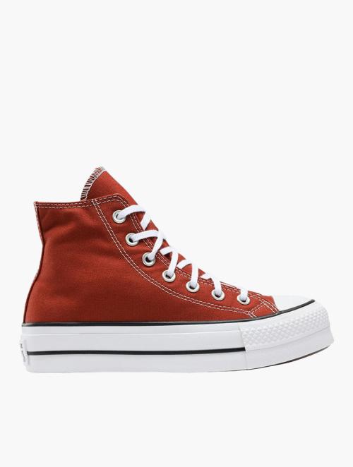 Converse Ritual Red & White Chuck Taylor All Star Lift High Top Sneakers