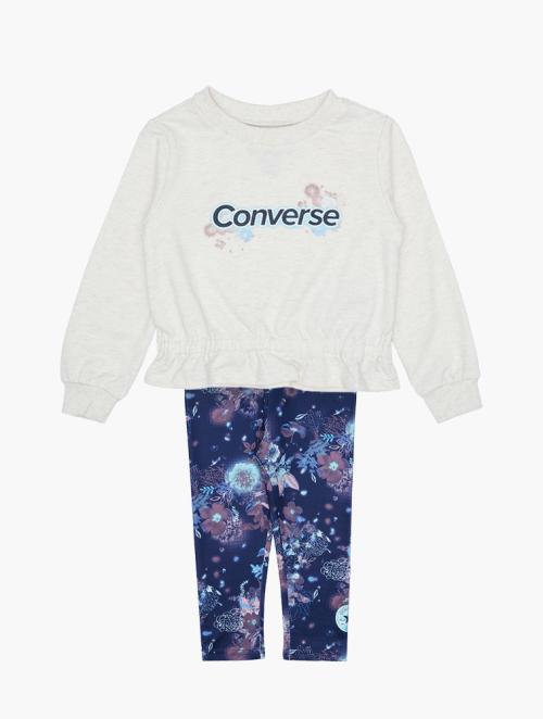 Converse Uncharted Water Graphic Crew Top & Leggings Set