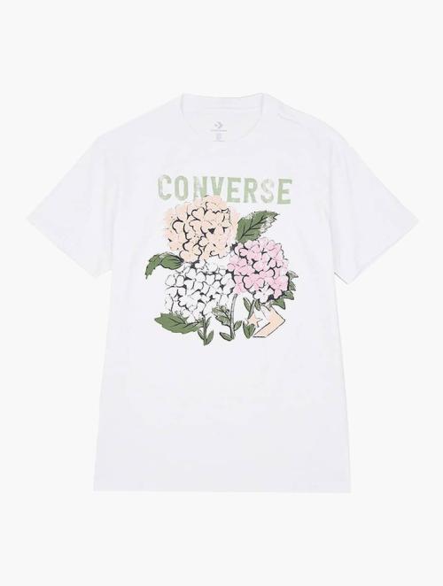 Converse White Floral Art T-shirt