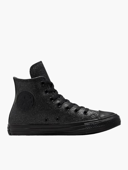 Converse Black Chuck Taylor All Star Sparkle Party Sneakers