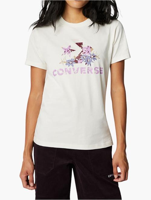 Converse Nude Converse Floral Design Tee