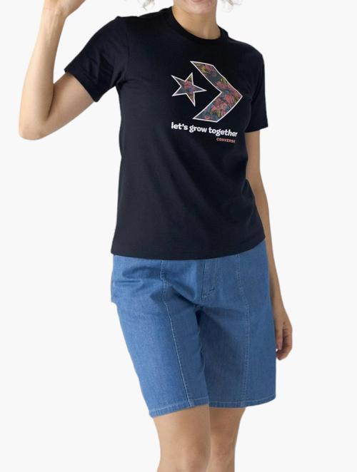 Converse Black Let'S Grow Star Chevron Tee