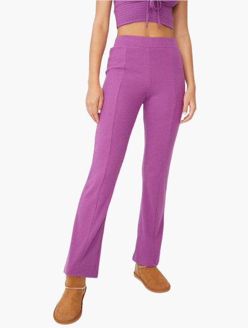 COLLUSION flared jogger in lilac