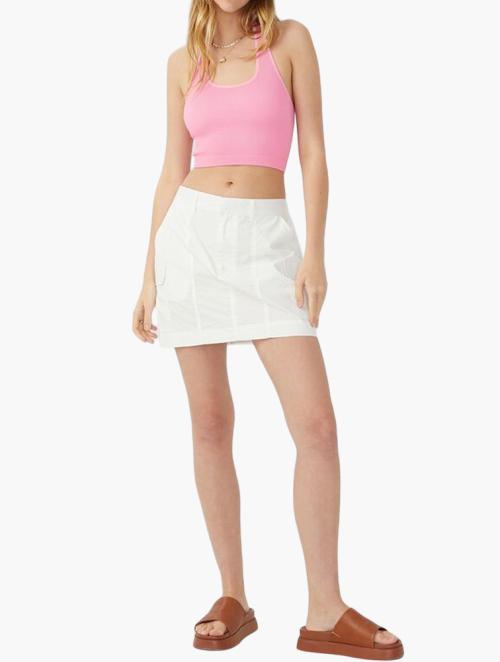 Cotton On Scout Cargo Mini Skirt - Chalk White