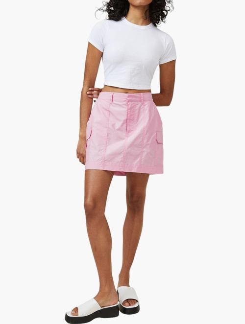 Cotton On Scout cargo mini skirt - retro pink