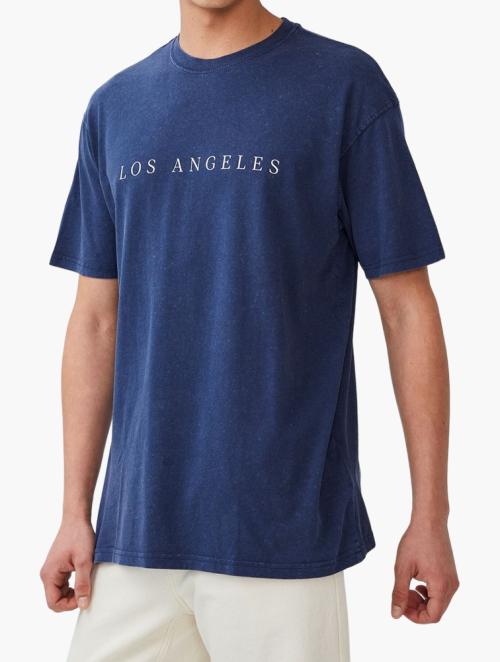 Cotton On Easy T-Shirt - Indigo/Los Angeles Spaced