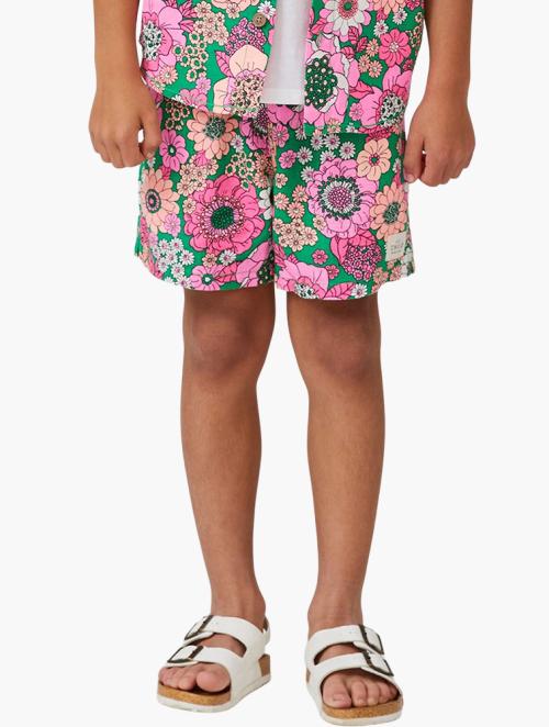 Cotton On Los Cabos Short - Toffee Apple/Lenny Floral