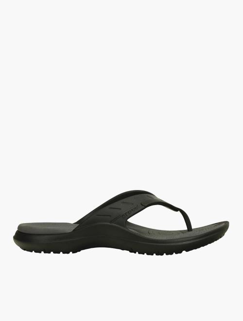 Crocs Black Graphite Modi Sport Flip Flops