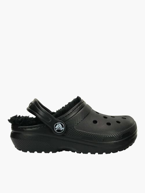 Crocs Youths Black Classic Lined Clogs