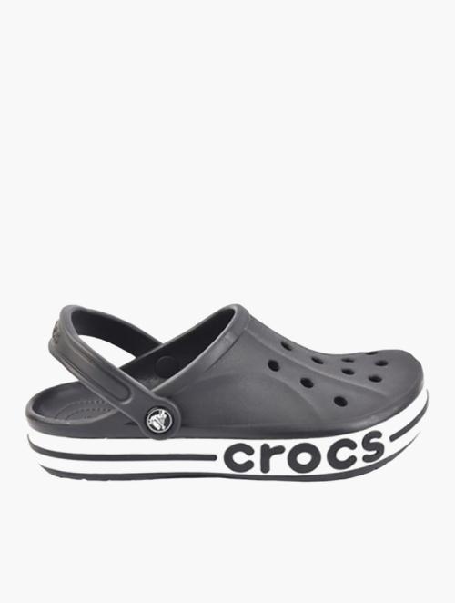 Crocs Black & White Bayaband Clogs