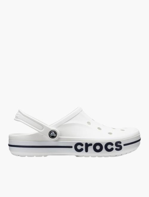 Crocs White & Navy Bayaband Clogs