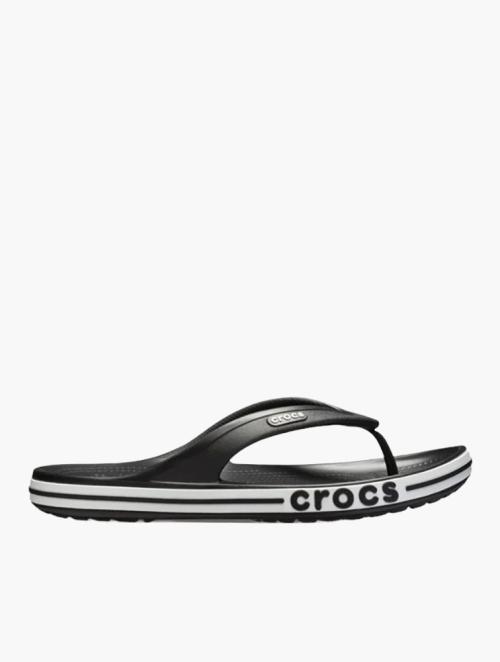 Crocs Black & White Bayaband Flip