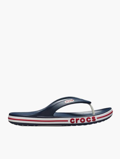 Crocs Navy Pepper Bayaband Flip Flops