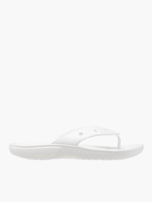 Crocs White Classic Crocs Flip Flops