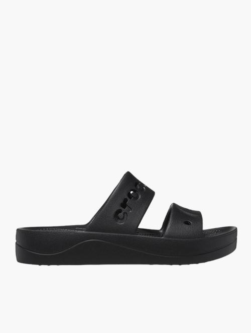 Crocs Black Baya Platform Sandals