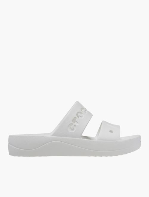 Crocs White Baya Platform Sandals