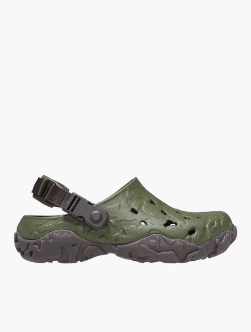 Crocs Army Green & Espresso All-terrain Atlas Clogs