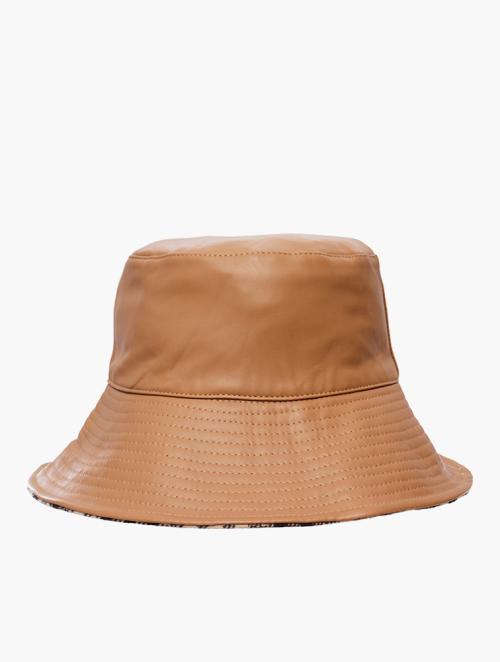 Daily Finery Brown Check Bucket Hat