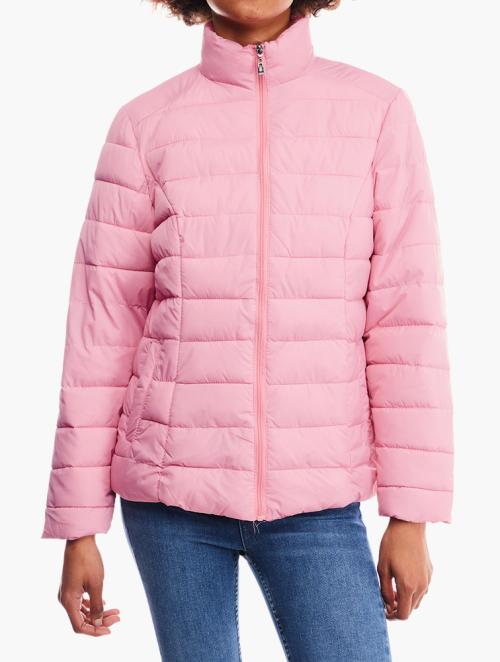 Daily Finery Pink Zip Up Puffer Jacket