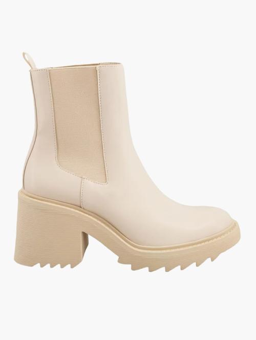 Daily Finery Neutral Chunky Heeled Chelsea Boots