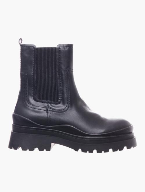 Daily Finery Black Chunky Ankle Boots