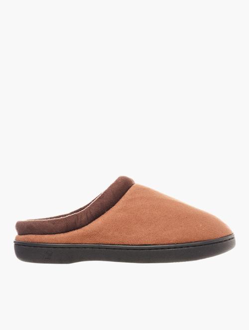 Daily Finery Brown Slip On Slippers