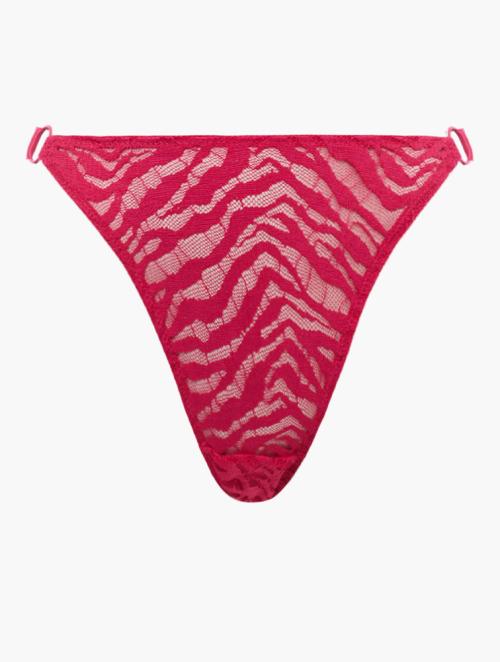 Daily Finery Rose Pink High Rise Tanga Brief