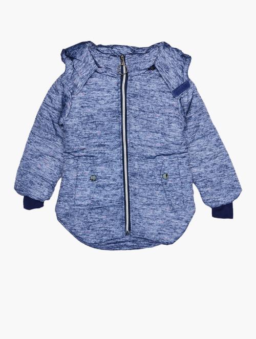 Daily Finery Blue Zip Through Hooded Jacket