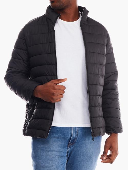 Daily Finery Black Zip Up Puffer Jacket