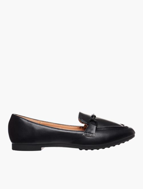 Daily Finery Black Monochrome Loafers