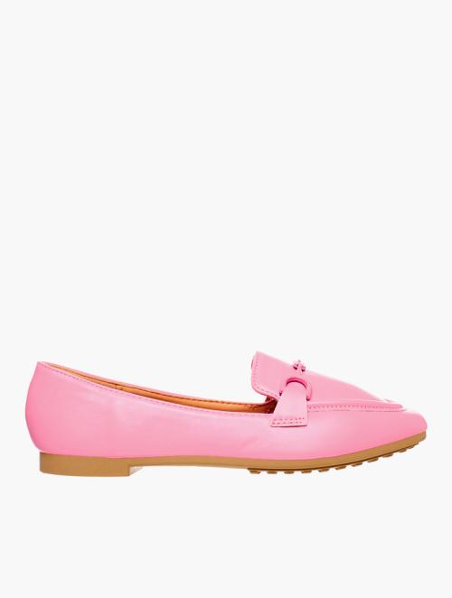 Daily Finery Pink Monochrome Loafers