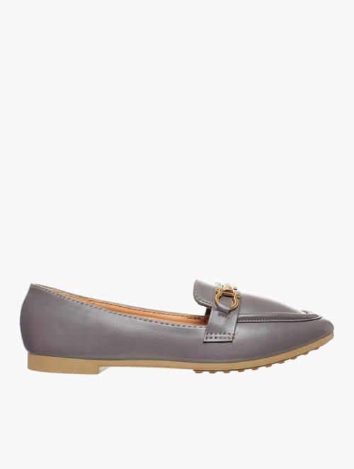 Daily Finery Grey Slip-On Loafers