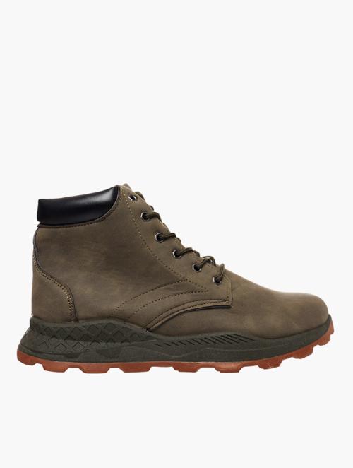 Daily Finery Olive Lace-Up Ankle Boots