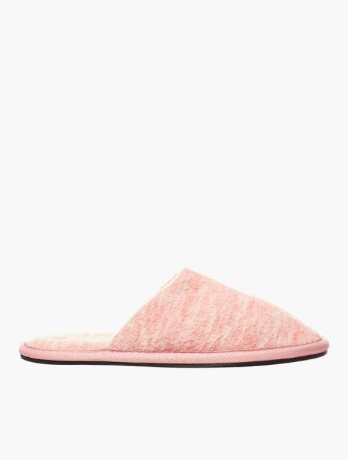 Daily Finery Pink Rubber Sole Round Toe Slippers