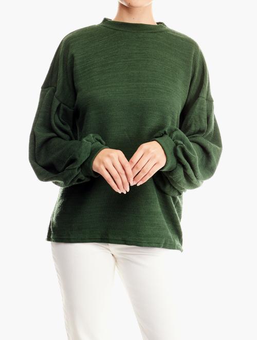 Daily Finery Green Knit Sweater 