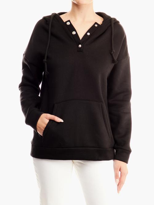Daily Finery Black Casual Hoodie 