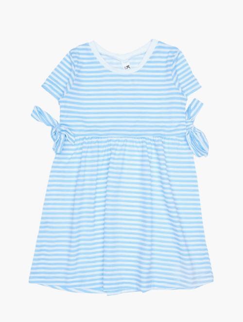 Daily Finery Blue Girls Striped Dress