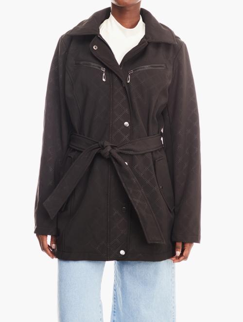 Daily Finery Black Zip Up Hooded Jacket