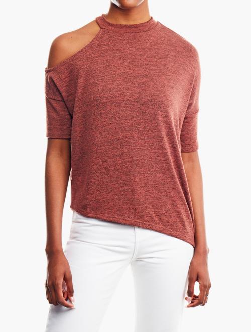 Daily Finery Rust Knitted Top
