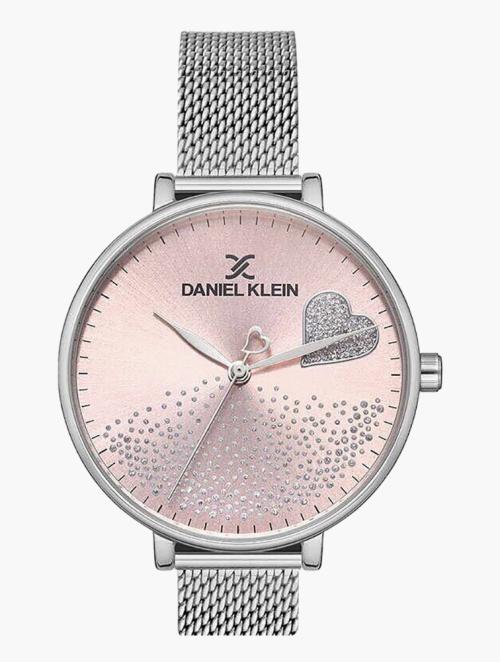 Daniel Klein Silver & Pink Premium Watch